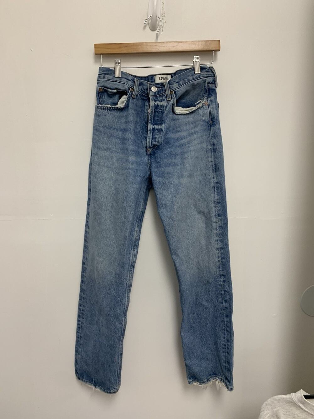 AGOLDE 90's Mid Rise Loose Jeans in Scheme Size 25